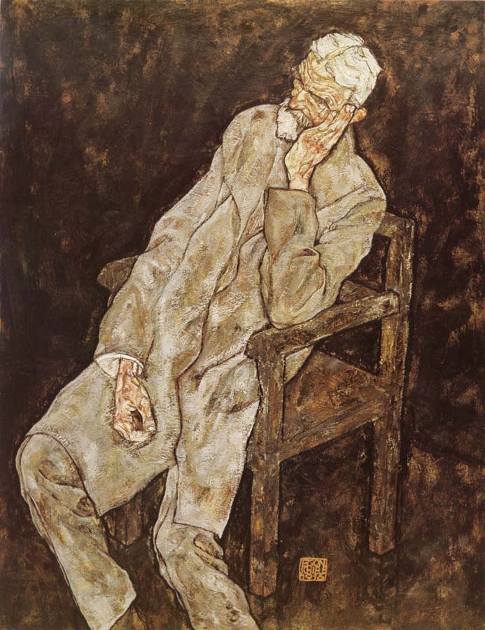 Egon Schiele Portrait of Johann Harms